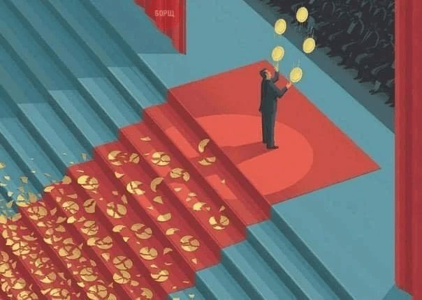 A person climbing steps made from repeated failed attempts